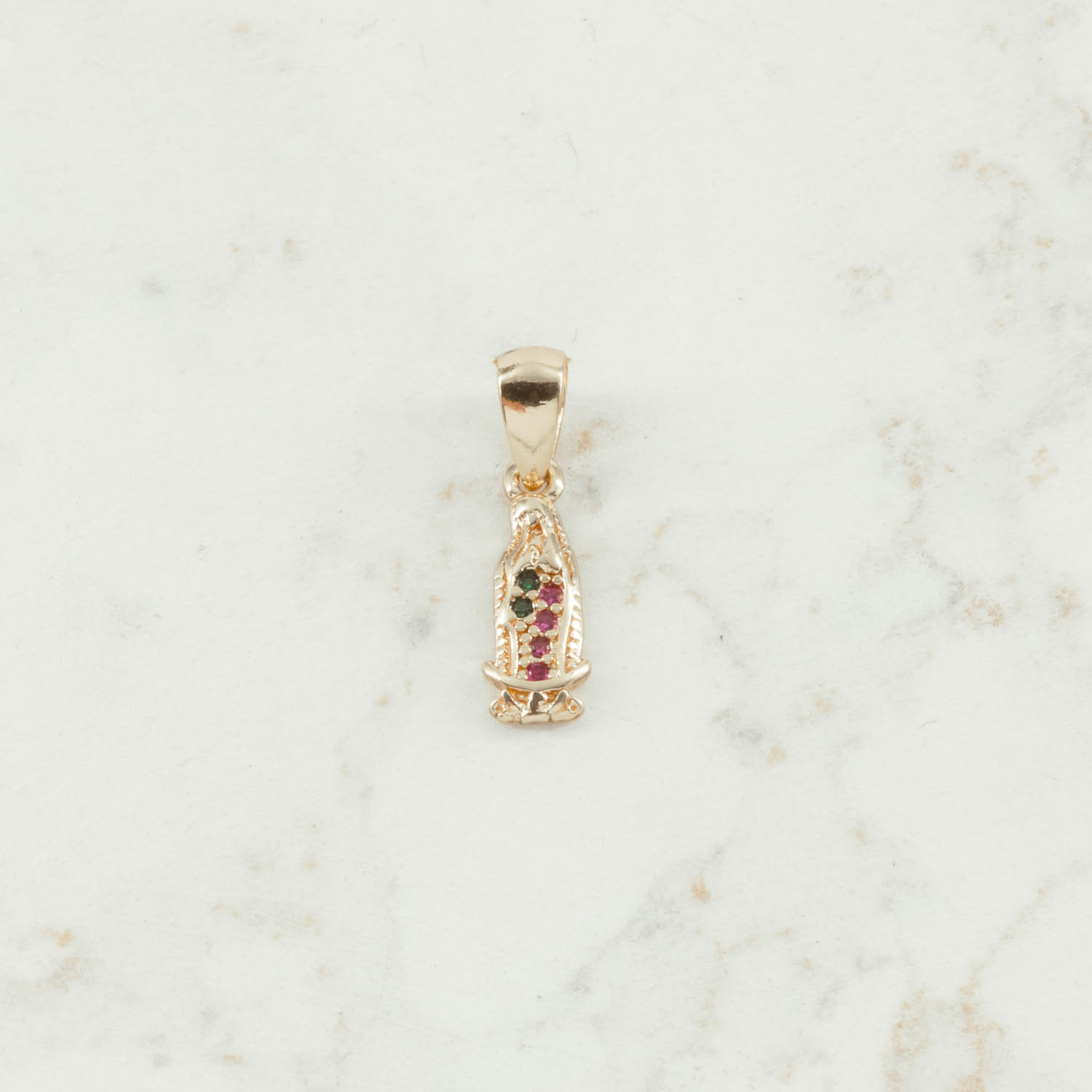 DIJE GUADALUPE CIRCONIAS COLORES