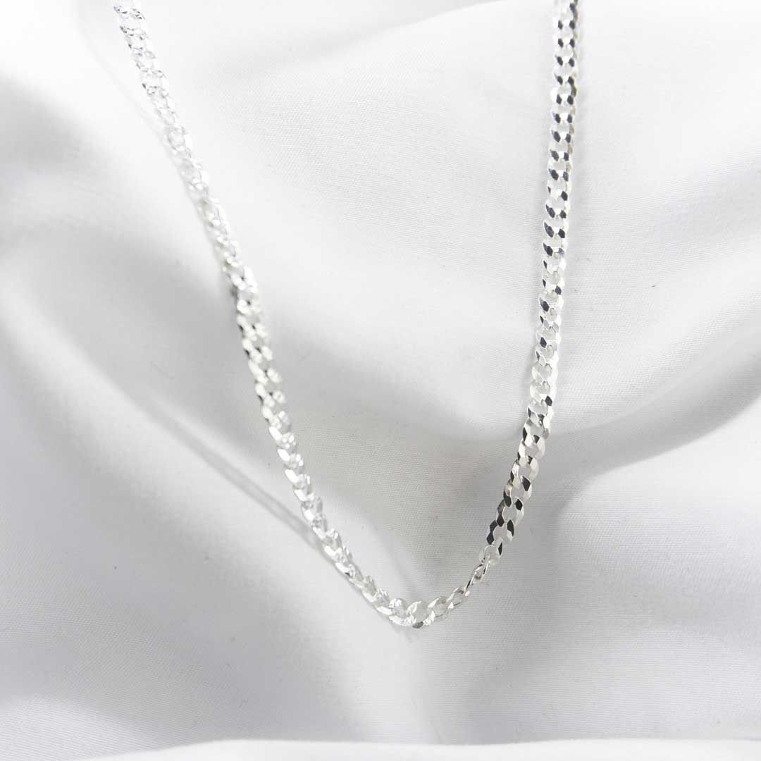 CADENA CUBANA DIAMANTADA 4MM-60CM