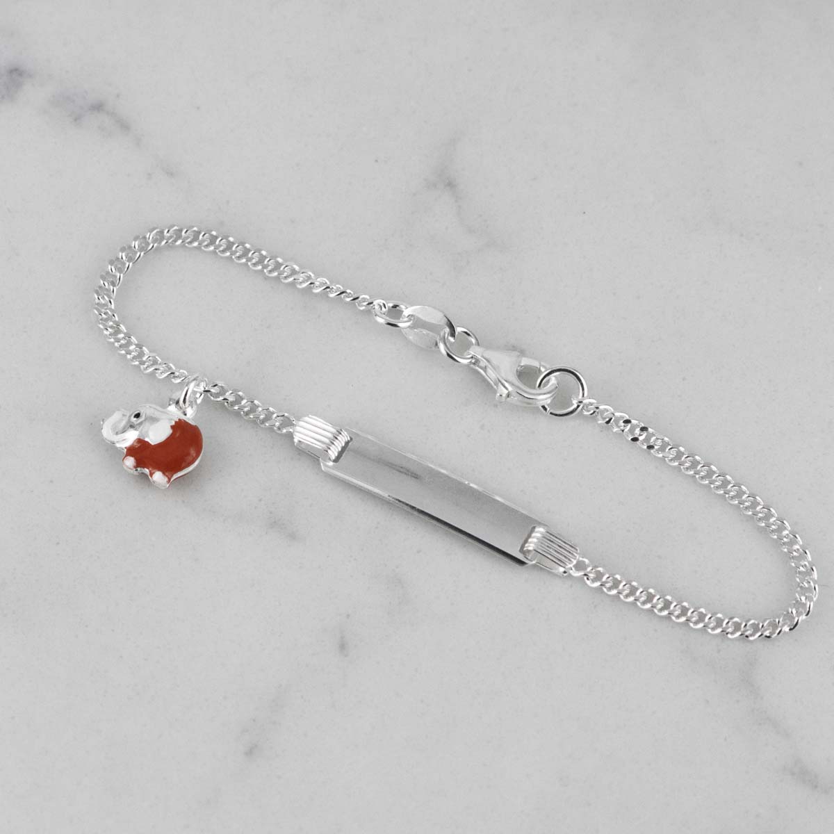 PULSERA PLACA CUBANA ELEFEANTE BEBE