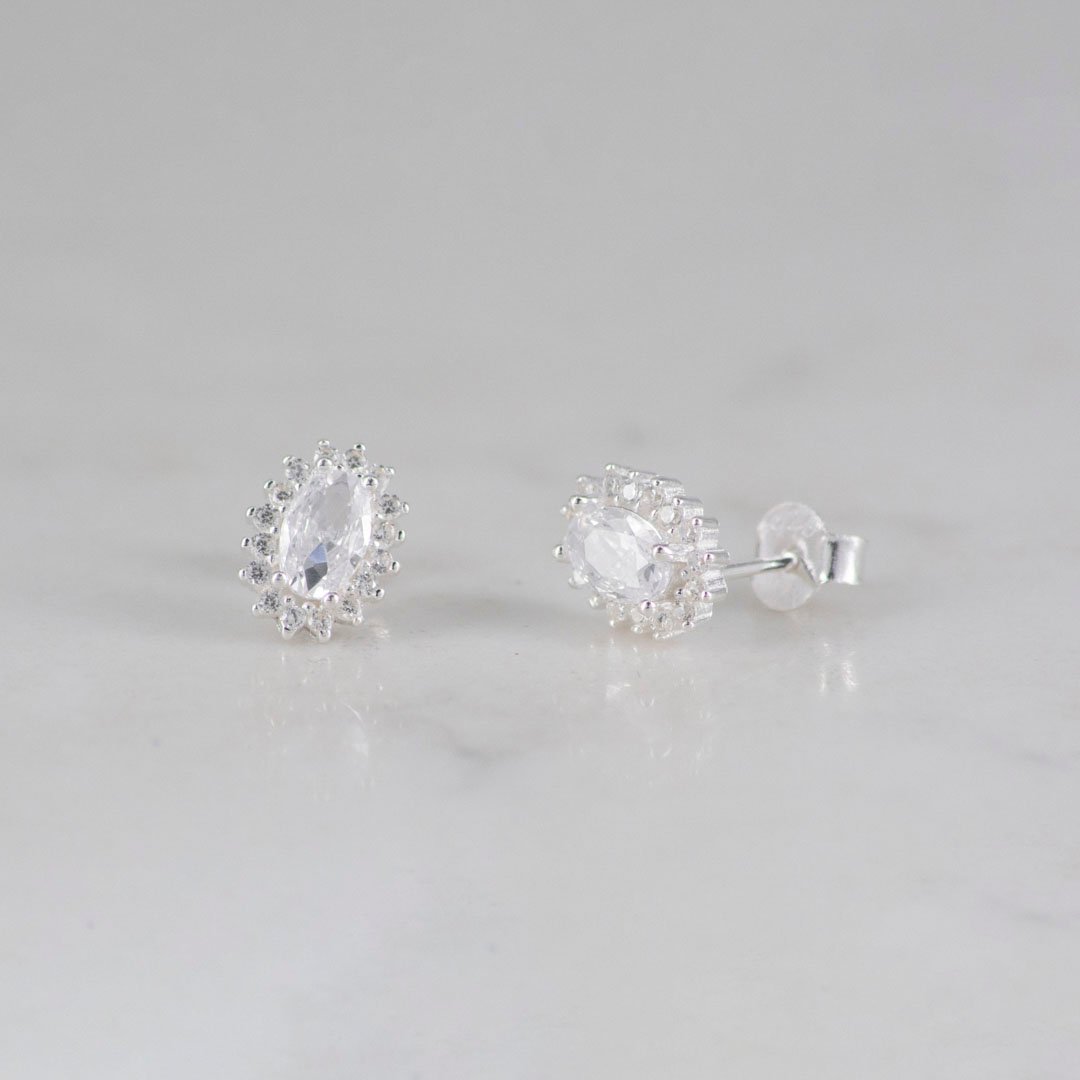 TOPO OVALO CIRCONES CRISTAL GRANDE