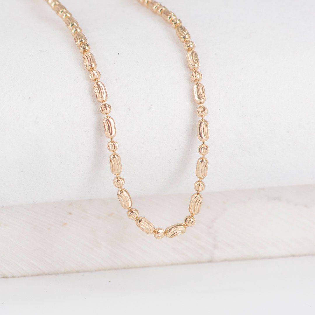 CADENA BARRIL X BALIN DIAMANTADO 2.5MM-60CM